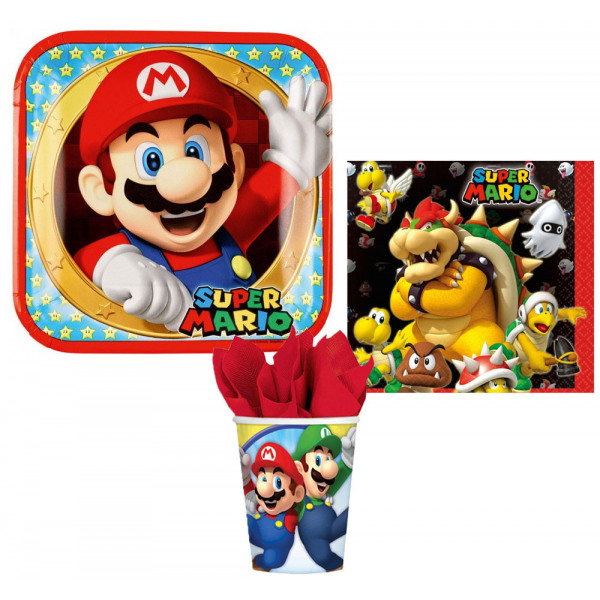 Super Mario feestset 36-dlg