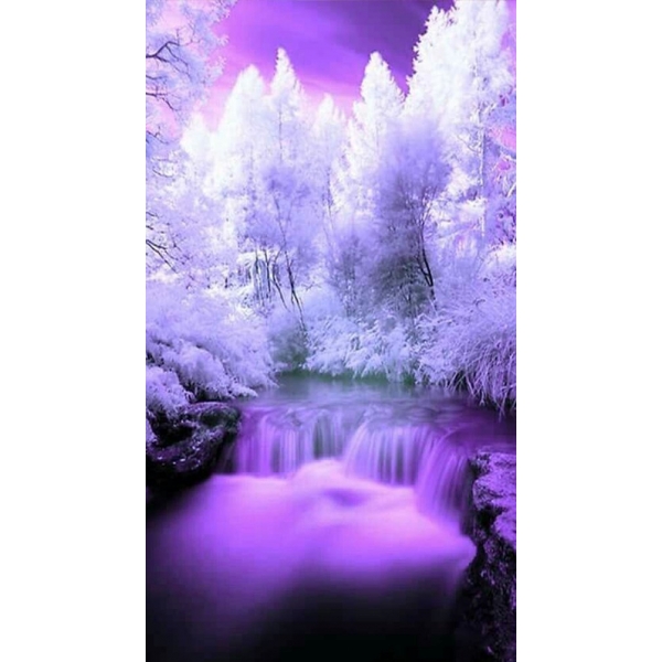 Purple Waterfall